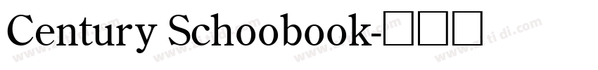 Century Schoobook字体转换